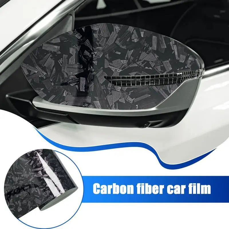 Film de covering en fibre de carbone pour automobile résistant aux rayures