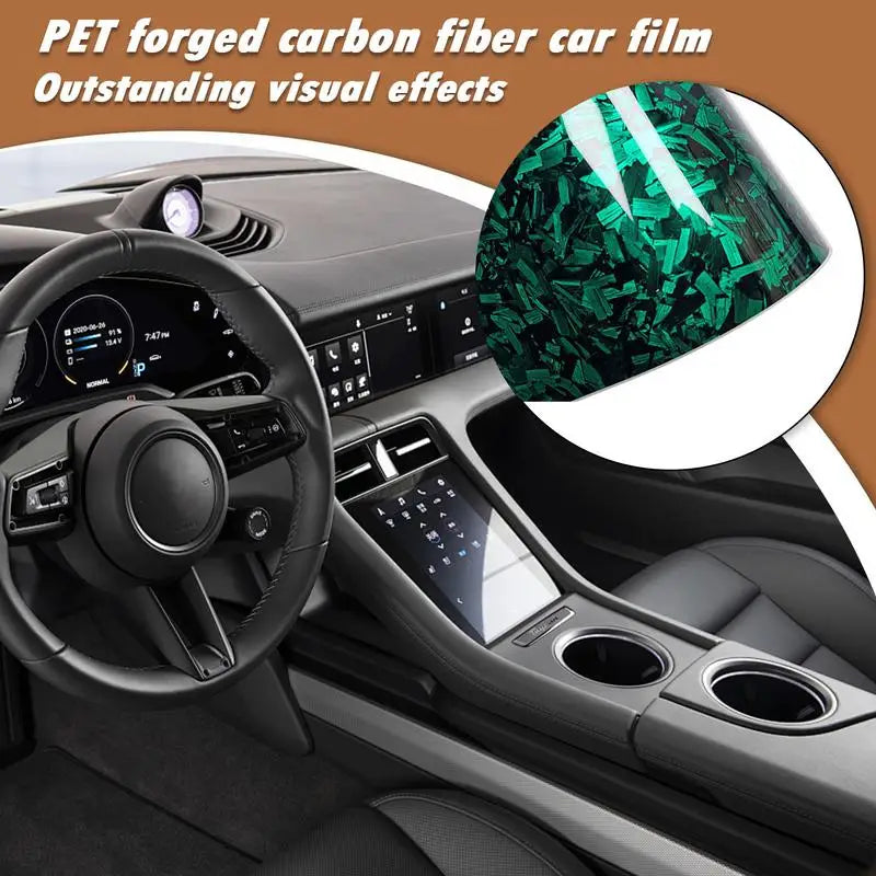 Film de covering en fibre de carbone pour automobile résistant aux rayures