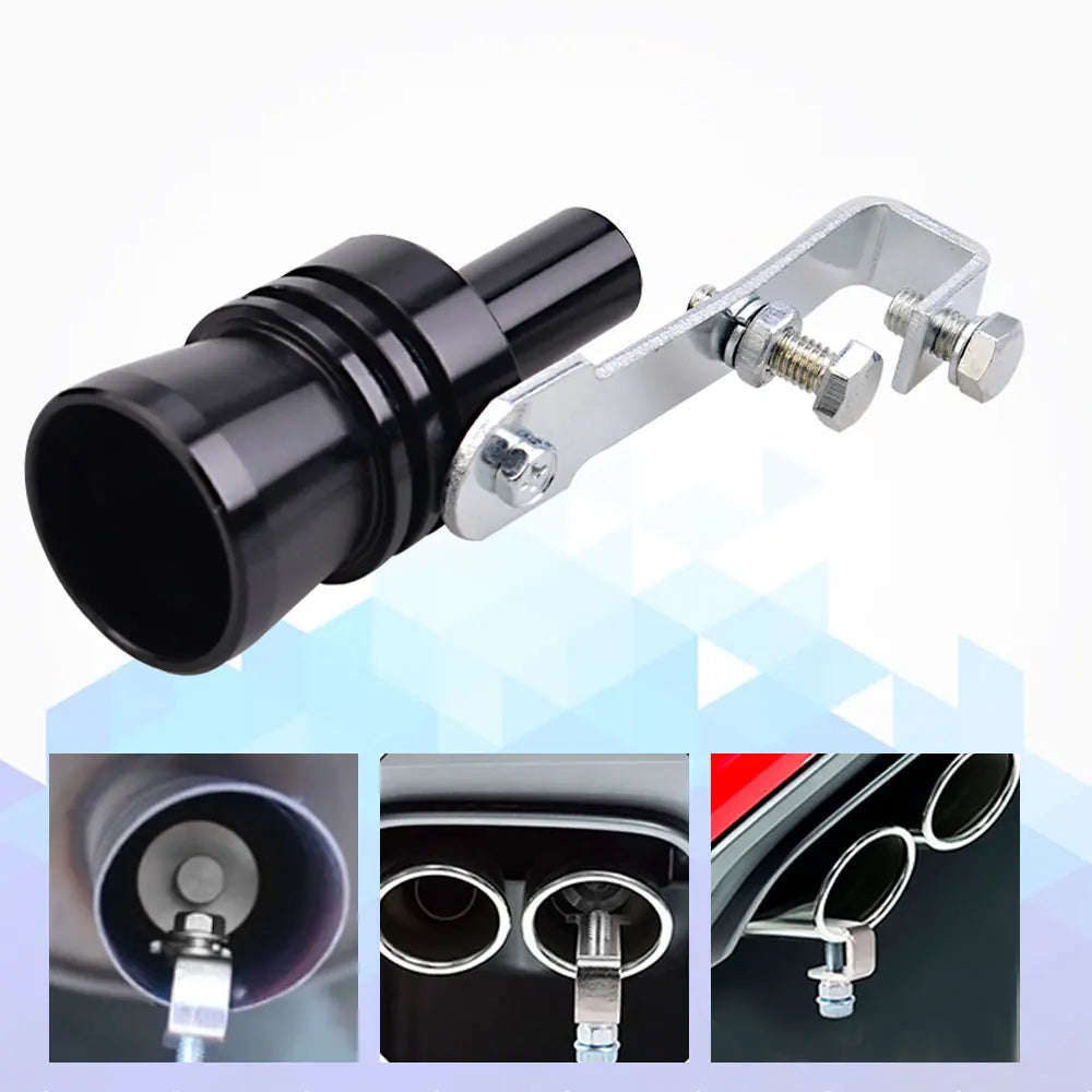 Simulation sonore universel Turbo - Sifflet pour tuyau d'échappement de voiture