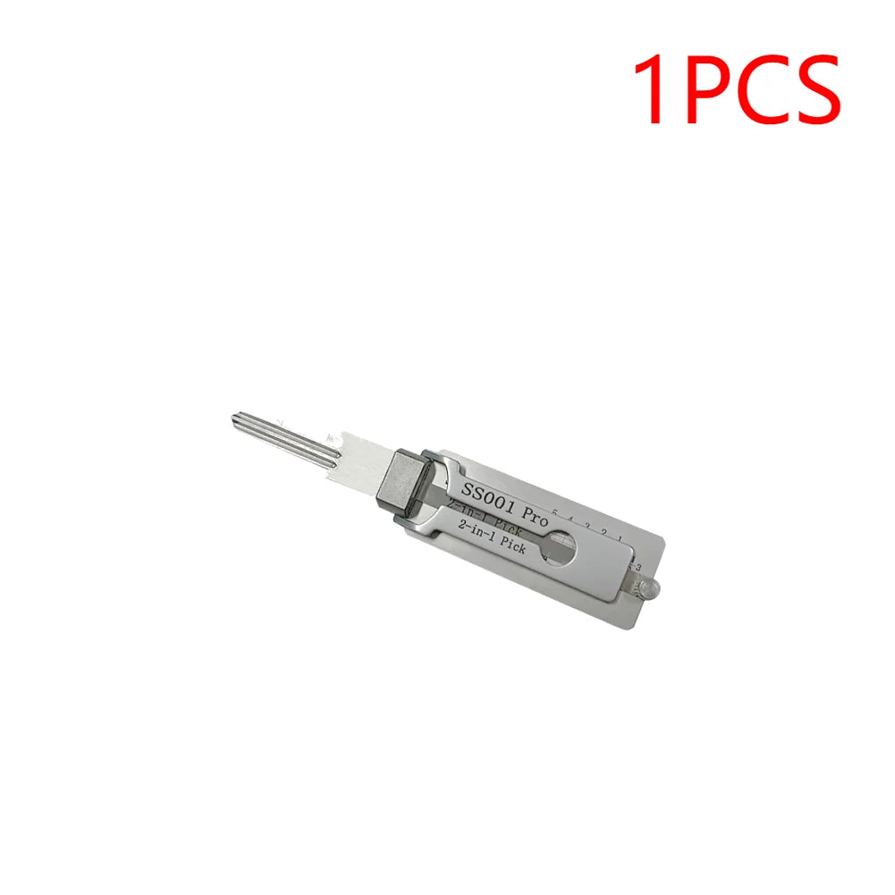 1-10PCS 2 In 1 Stainless Steel Key Decoder Precision Hook And Pick Set Lock Decoder O-ring Pickup Kit Maintenance Repair Hand To