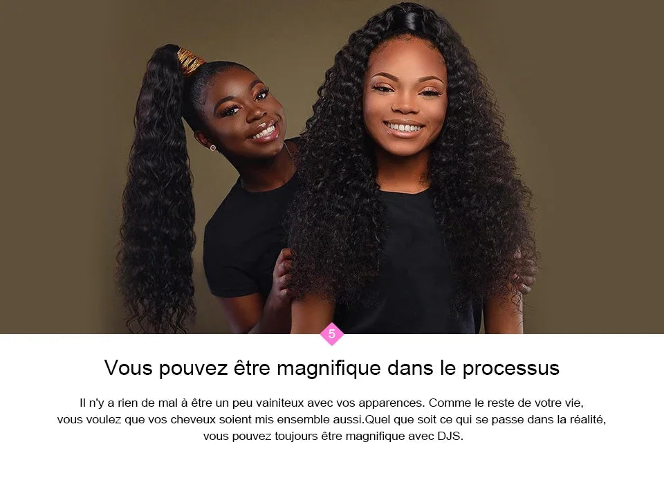Perruques en cheveux humains en dentelle 360 HD à vagues profondes brésiliennes, perruque frontale en dentelle bouclées en cheveux pour femmes, pré-épilées