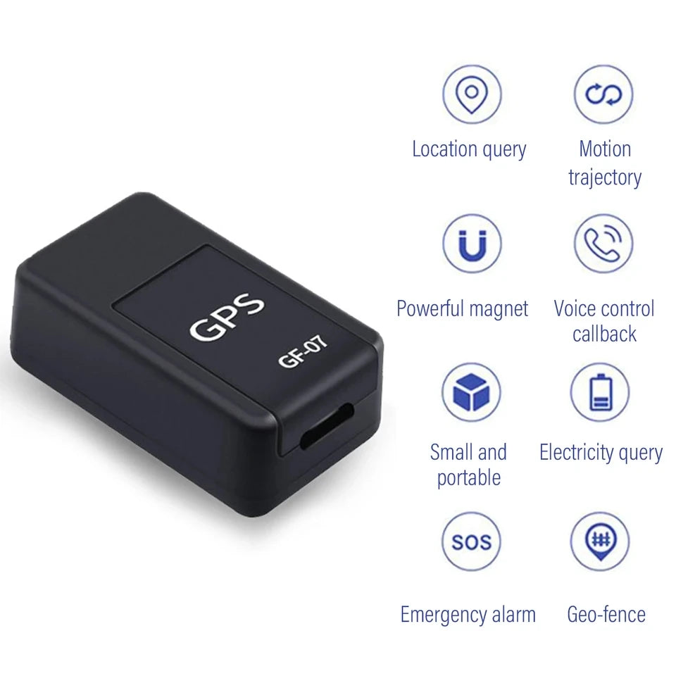 Mini GF-07 GPS Tracker Car Bike Bicycle Pets Children Real Time Tracking Positioner Strong Magnetic Anti-lost Locator