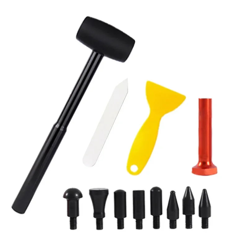 Kit outils de réparation de bosses et imperfection de voiture de la marque Zoposon choisissez votre kit de réparation de carrosserie sans peinture avec pistolet à colle, outil suceur de bosses.