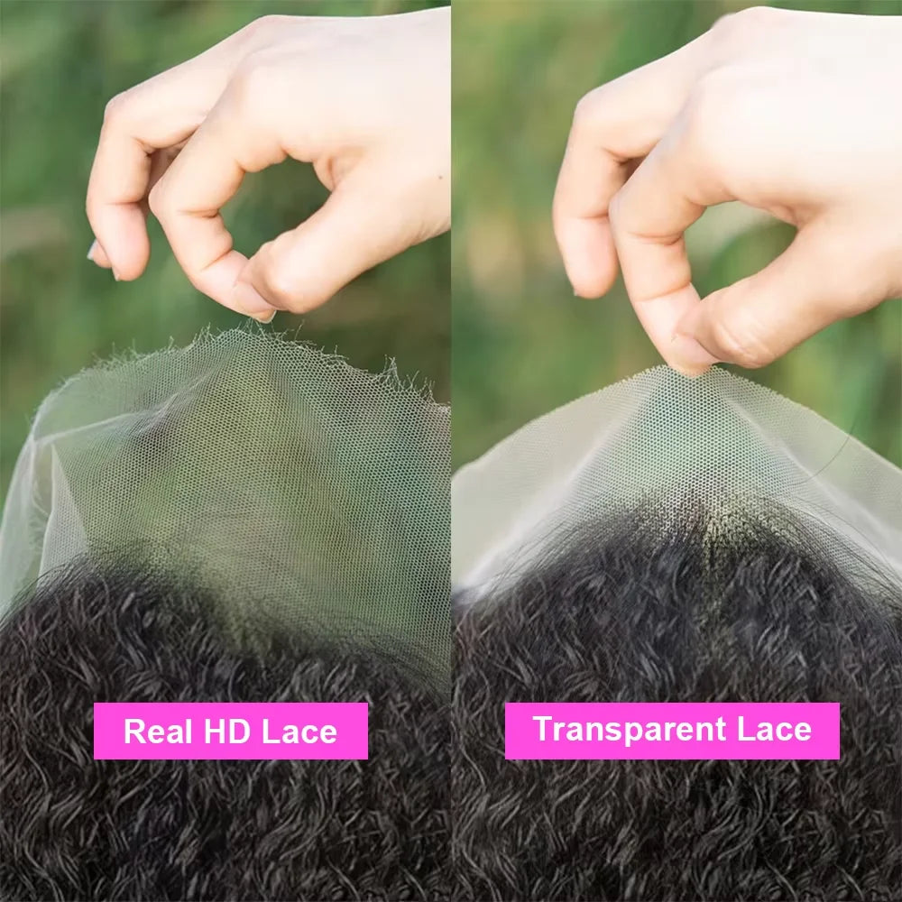 Perruques en cheveux humains en dentelle 360 HD à vagues profondes brésiliennes, perruque frontale en dentelle bouclées en cheveux pour femmes, pré-épilées