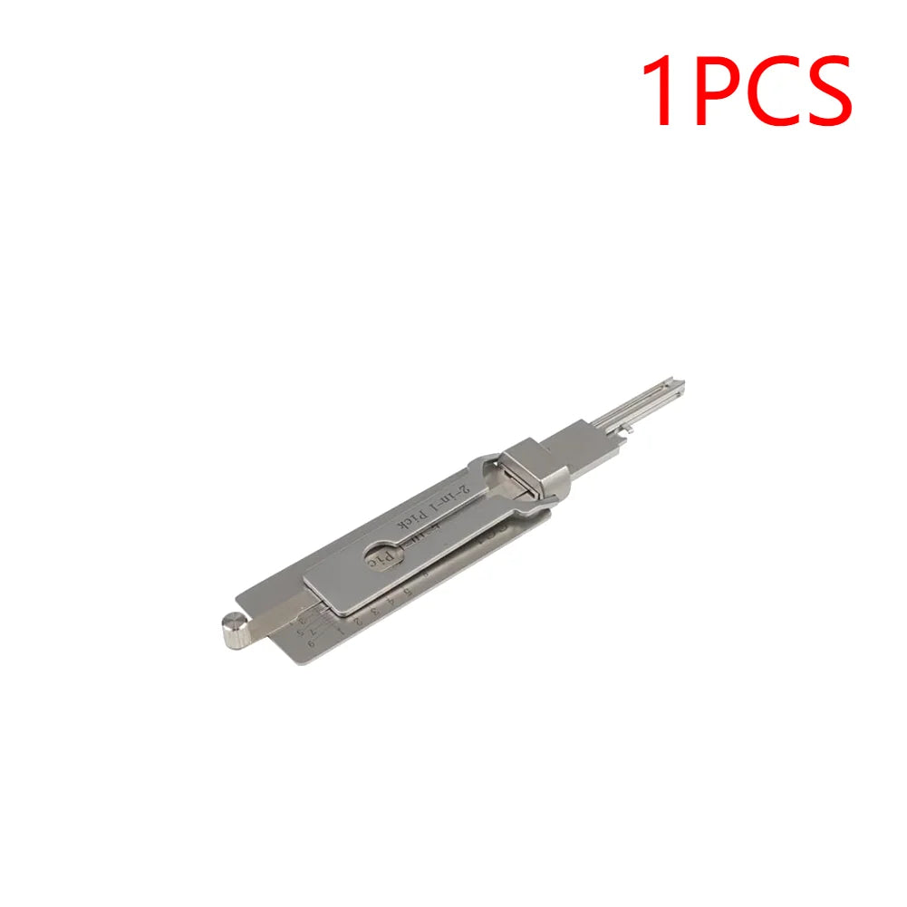1-10PCS 2 In 1 Stainless Steel Key Decoder Precision Hook And Pick Set Lock Decoder O-ring Pickup Kit Maintenance Repair Hand To