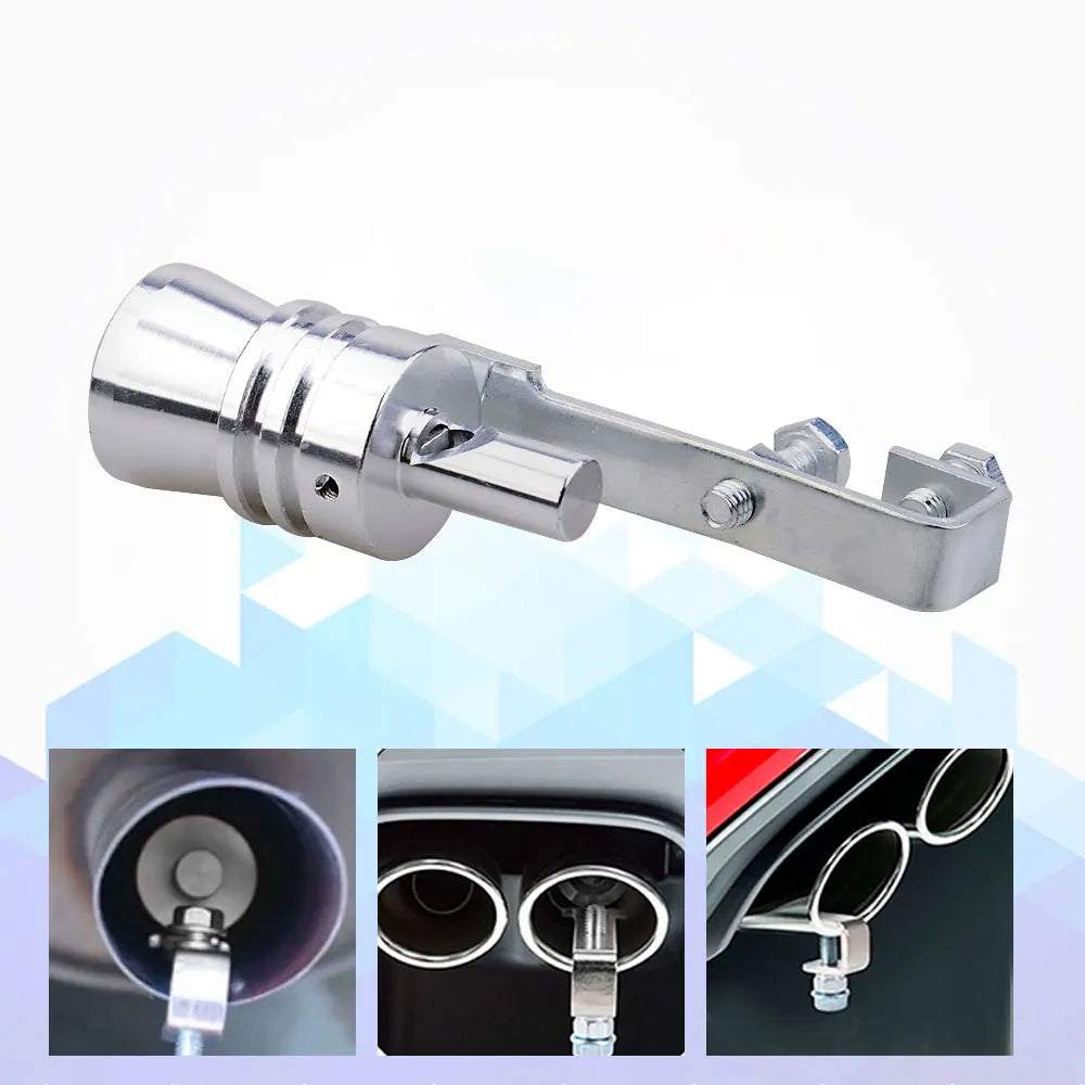Simulation sonore universel Turbo - Sifflet pour tuyau d'échappement de voiture