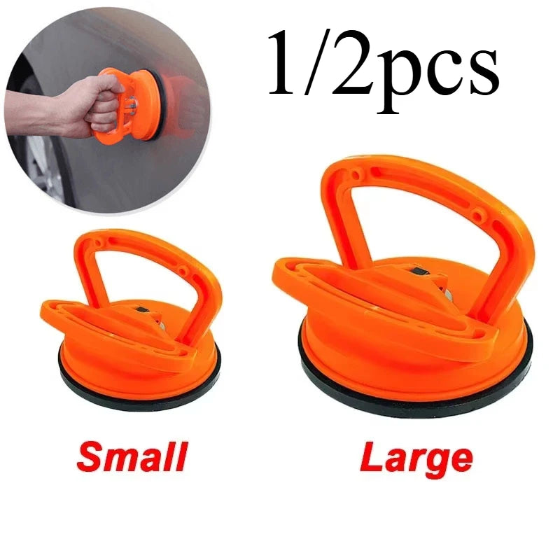 Ventouse de réparation de carrosserie voiture pour enlever les bosses ou pour fixer du verre, tire-bosse de 2 pouces en ventouse noire/orange.